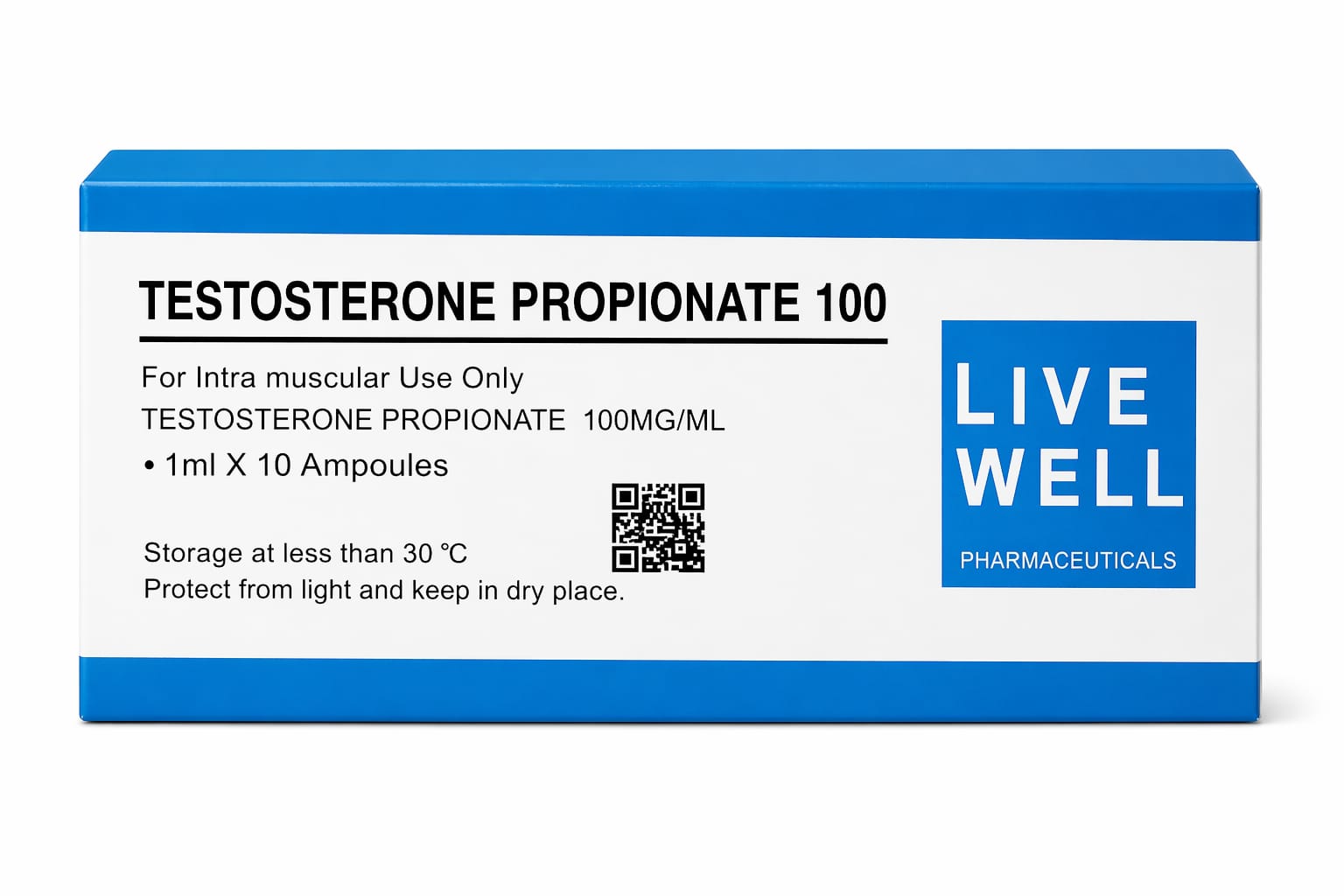 TESTOSTERONE PROPIONATE 100 – Live Well Pharmaceuticals